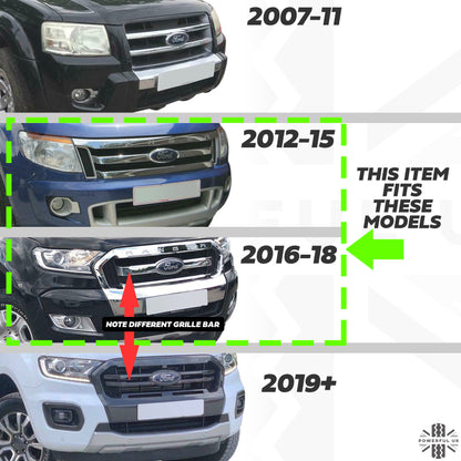 Rubber Floor Mats 4pc - RHD - for Ford Ranger 2012-19