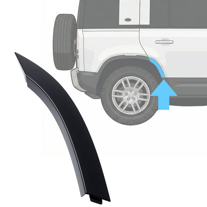 Wheel Arch Section - Standard Width - Rear Right (R2) for Land Rover Defender L663(110 & 130) - Gloss Black