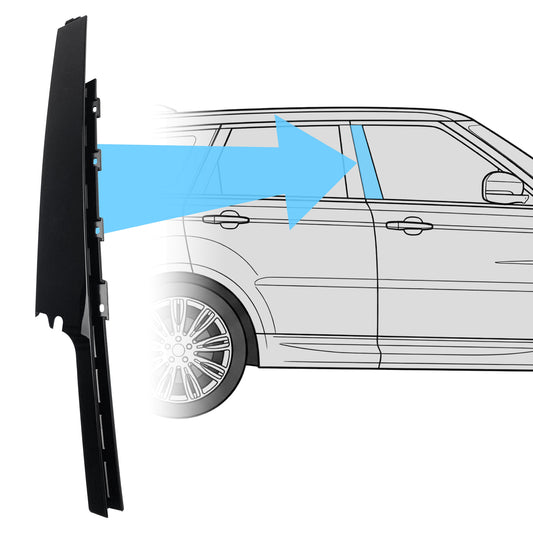 Genuine Front B Pillar Finisher in Gloss Black for Range Rover Sport L494 - Right