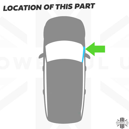 Genuine A Pillar Finisher in Gloss Black for Range Rover Sport L494 - RIGHT