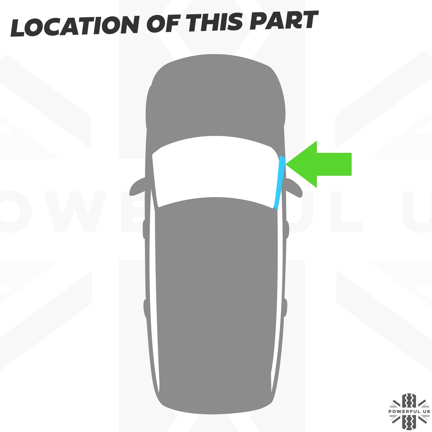 Aftermarket A Pillar Finisher in Gloss Black for Range Rover Sport L494 - RIGHT