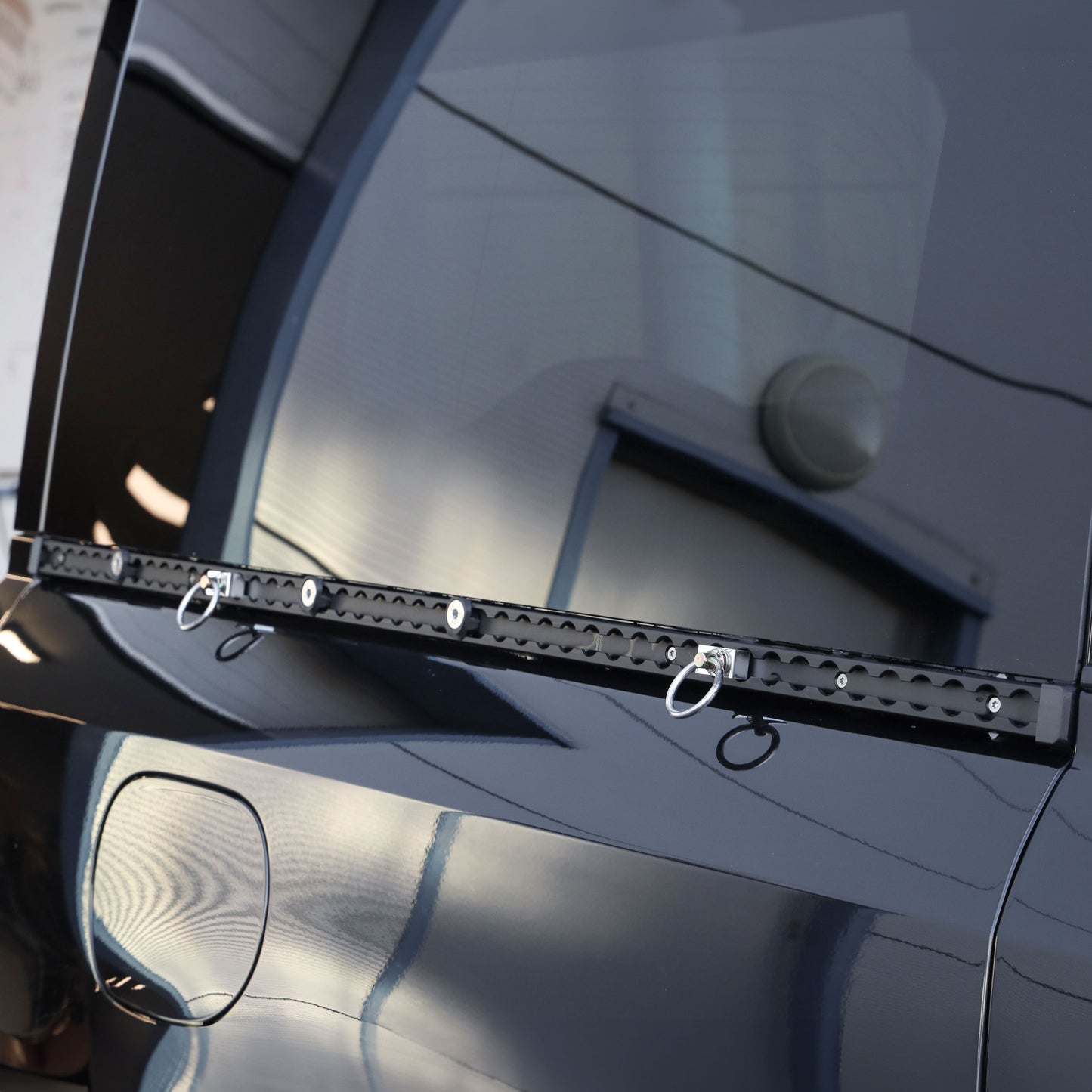 Black Anodised Utility Side Rail for Land Rover Defender L663 90 - Right Kit