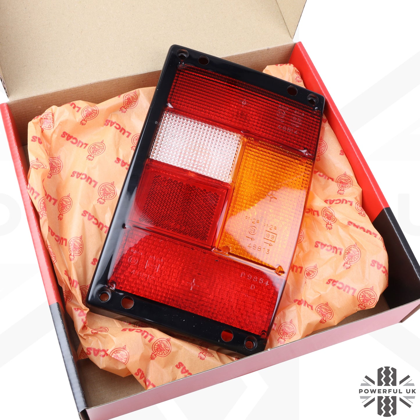 Rear Light Lens for Range Rover Classic - Main Lens - Black Edge - Right Side