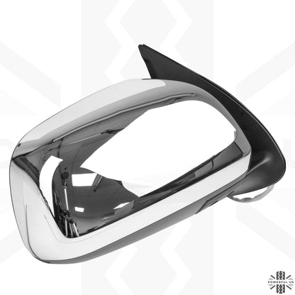 Wing Mirror Assembly - Chrome - RH - for Toyota Hilux Mk6 (NO power fold)