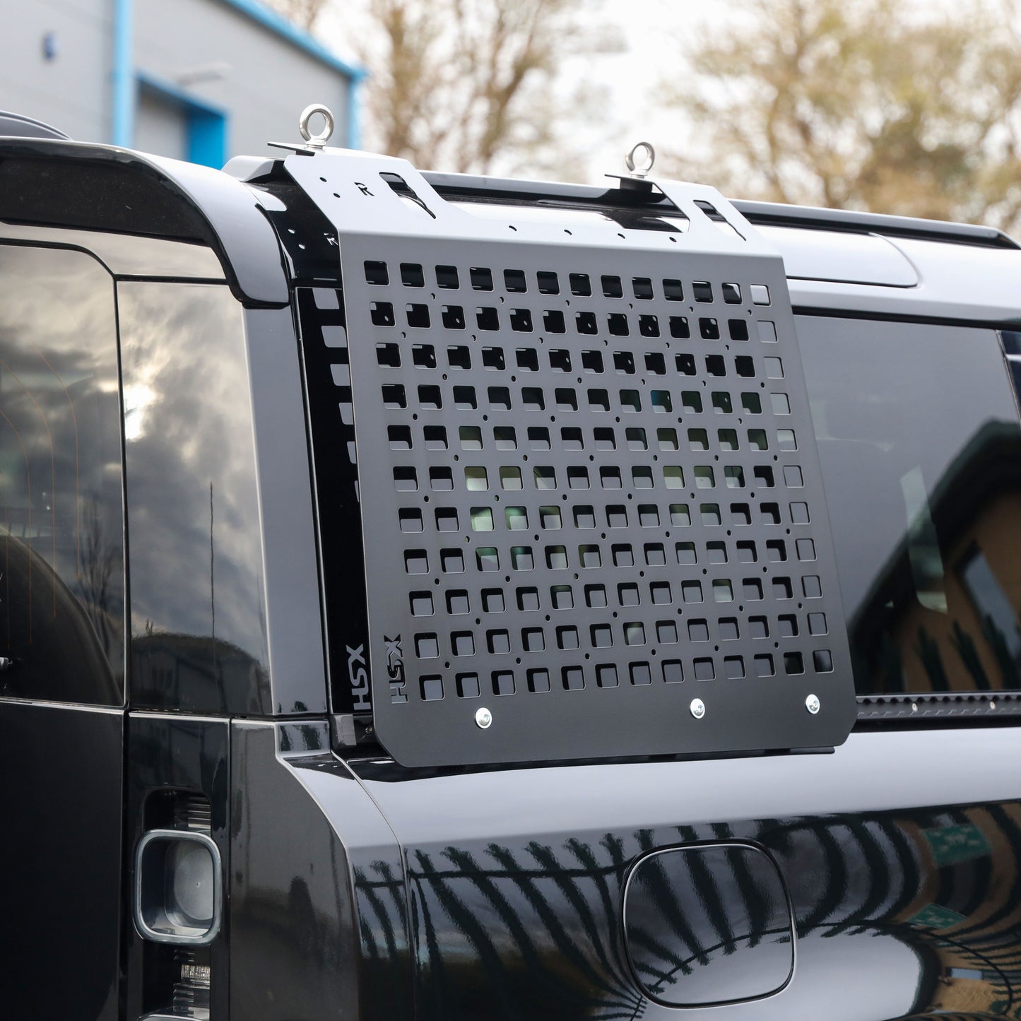 Molle Plate Kit - Black - Grid Design - PAIR - for Land Rover Defender L663 (90 Model)