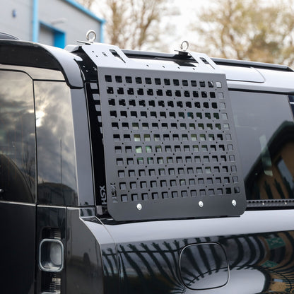 Molle Plate Kit - Black - Grid Design - PAIR - for Land Rover Defender L663 (90 Model)