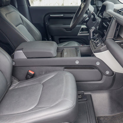 Centre Console Storage Panel for Land Rover Defender L663 in Ebony Black - Right