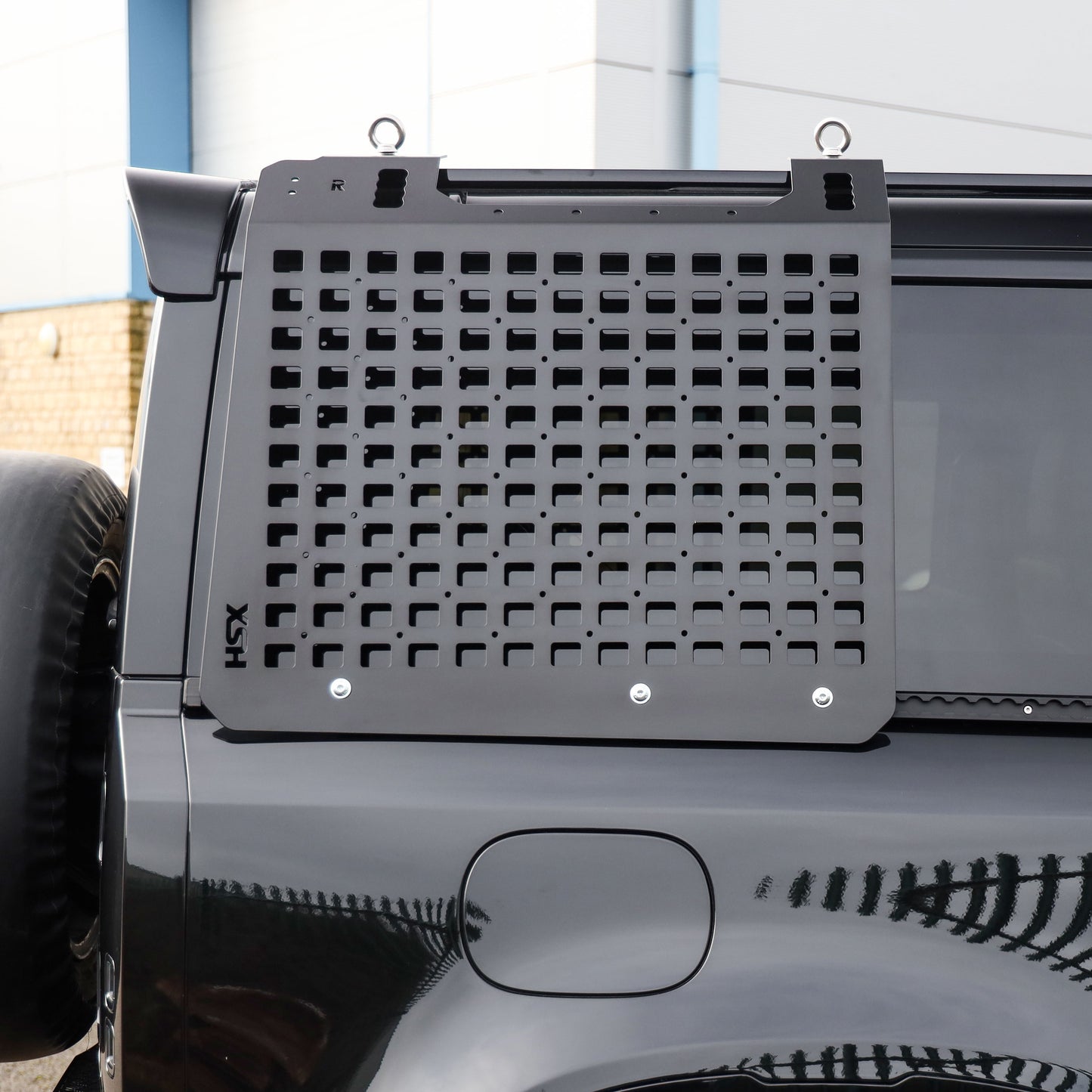 Molle Plate Kit - Black - Grid Design - PAIR - for Land Rover Defender L663 (90 Model)