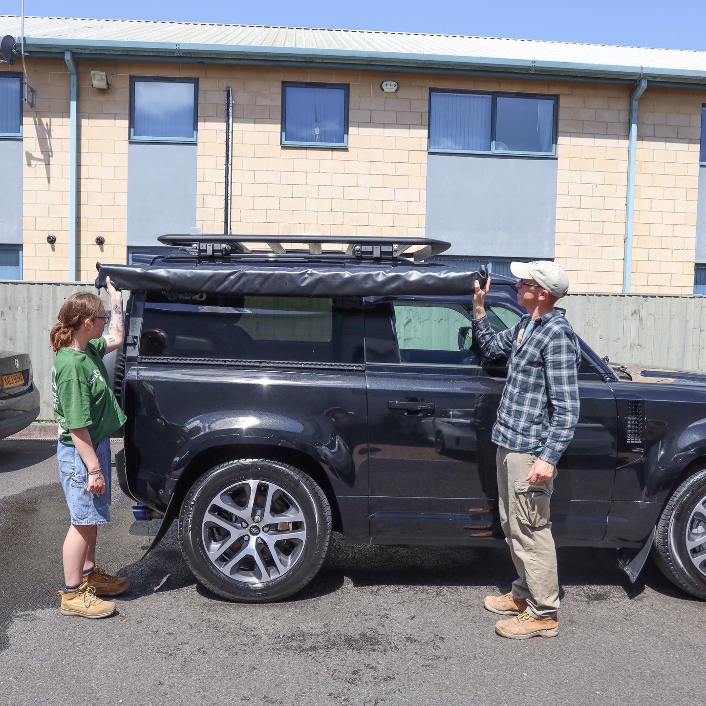 Awning Pillar Mount for Expedition Roof Rack for Land Rover Defender L663 90 - Right