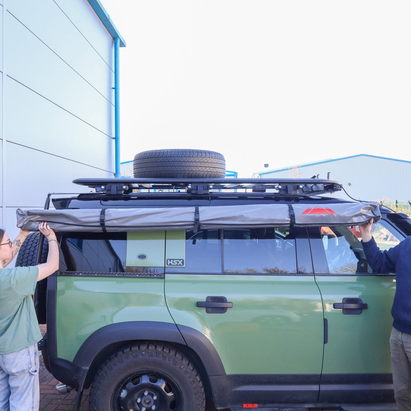 Awning Pillar Mount for Expedition Roof Rack for Land Rover Defender L663 - Right