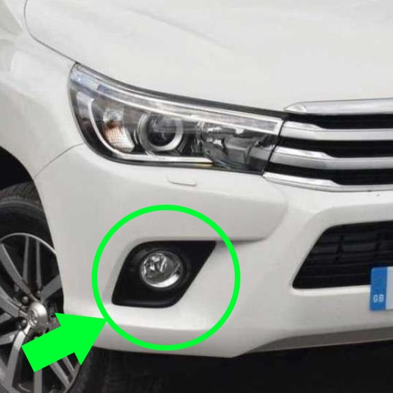 Fog Bezel for Toyota Hilux Mk8 2015-20 - Right