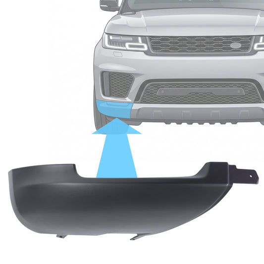 Front Bumper Lower Corner for Range Rover Sport L494 2018 - Textured Black - Right