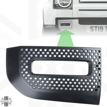 Fog Lamp Surround Grille for Land Rover Defender L663 - Unpainted - RIGHT