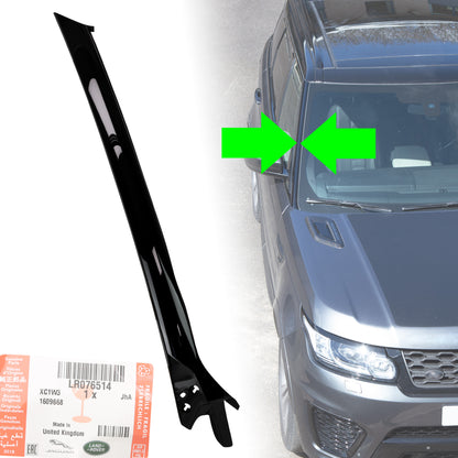 Genuine A Pillar Finisher in Gloss Black for Range Rover Sport L494 - RIGHT