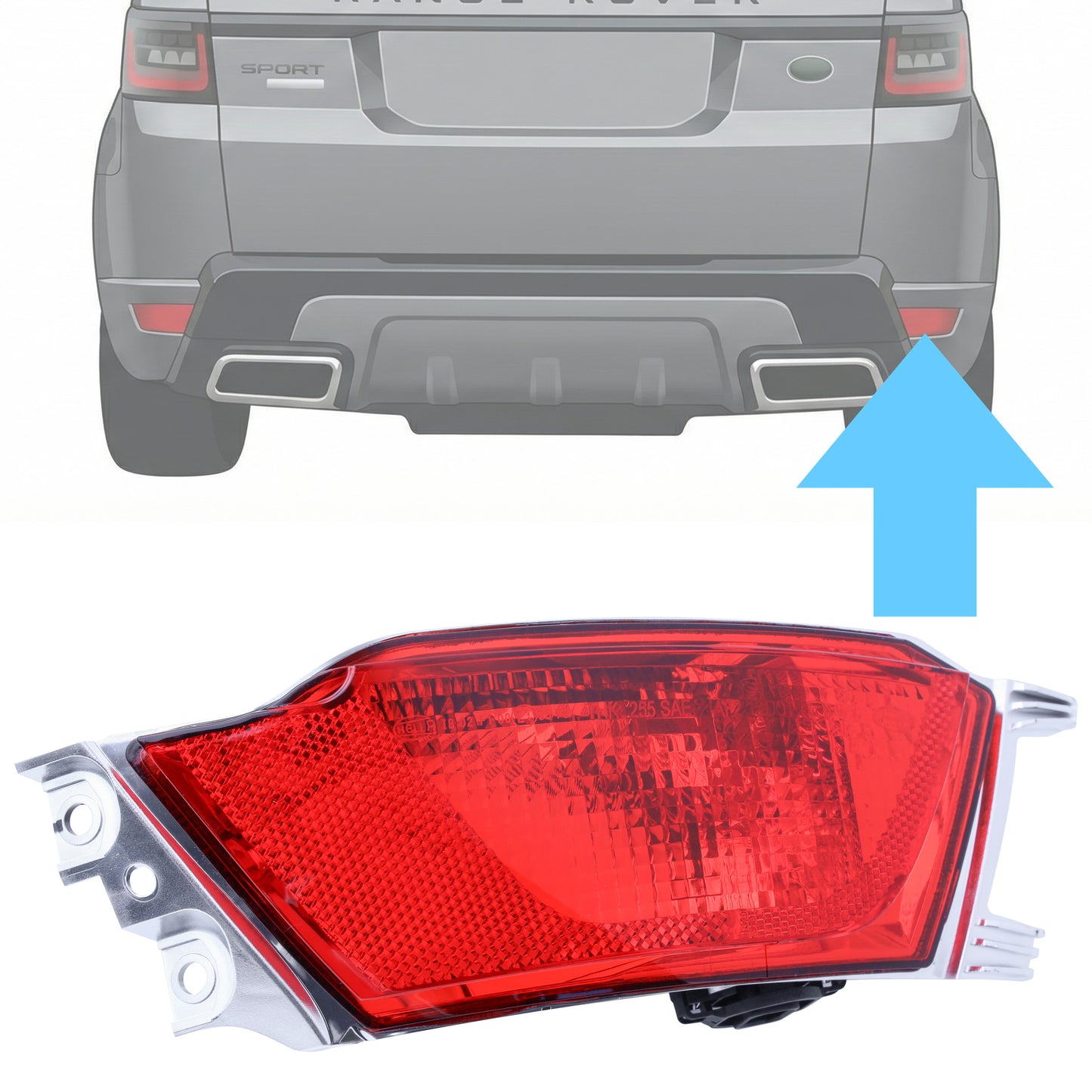 Genuine Rear Bumper Fog Light for Range Rover Sport L494 - RH