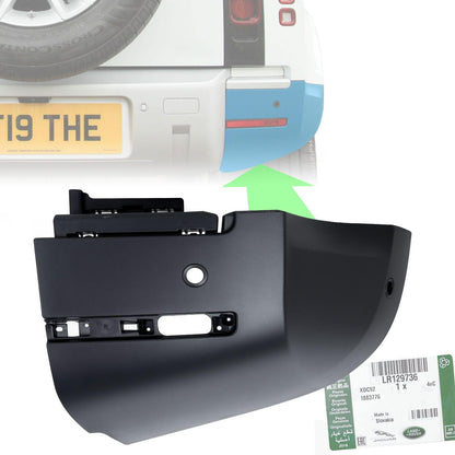 Rear Bumper Corner 'Genuine' for Land Rover Defender L663 in Textured Plastic - RIGHT