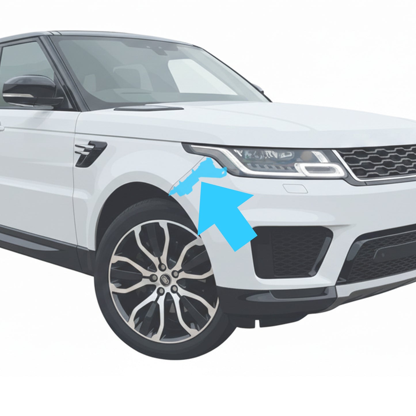 Front Bumper Top Bracket for Range Rover Sport L494 2018 - Right