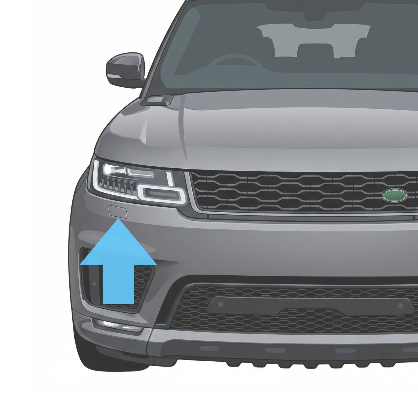 Headlight Washer Cover for Range Rover Sport L494 2018-22 - Right