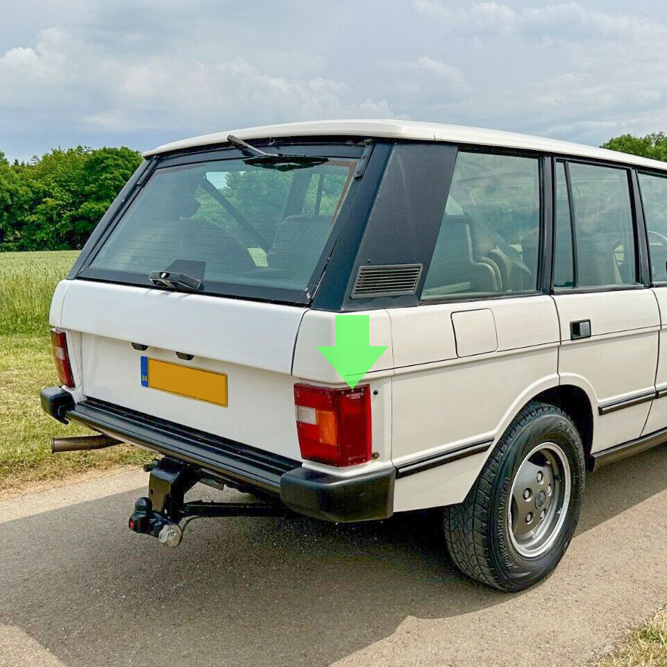 Rear Light Lens for Range Rover Classic - Side Section - Clear Edge - Right Side