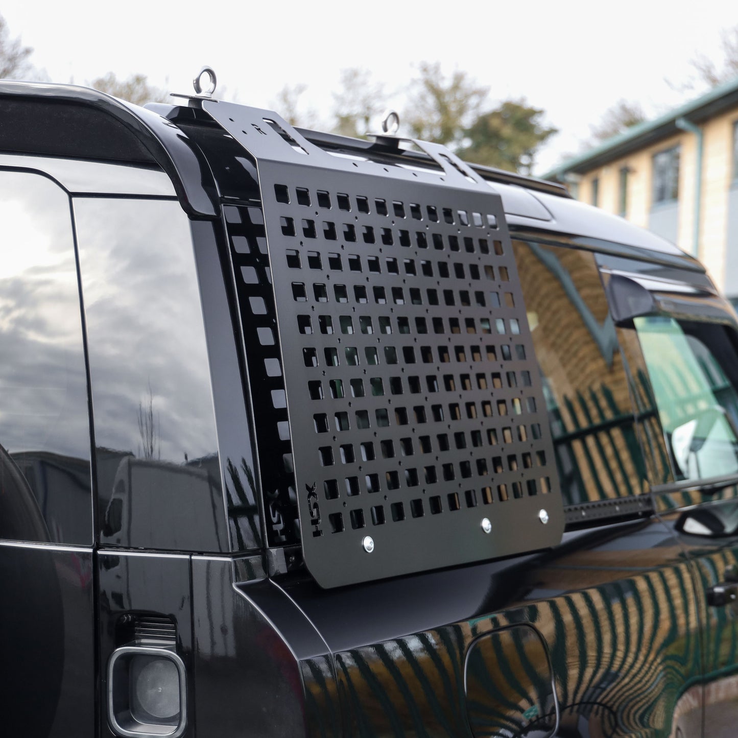 Molle Plate Kit - Black - Grid Design - RH - for Land Rover Defender L663 (90 Model)