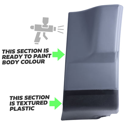 Lower Door Moulding in Primer - Front Right Small Section - for Land Rover Freelander 2