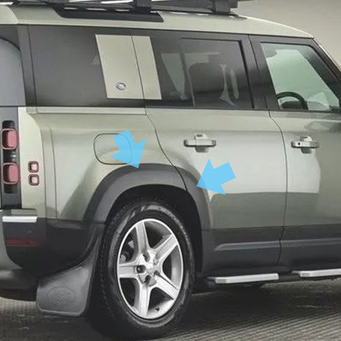Rear Right Extended Wheel Arch in Textured Plastic for Land Rover Defender L663 (110 model)