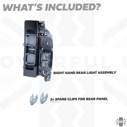 Smoked UK Rear Light Assembly (Aftermarket) for Land Rover Defender L663 - RH