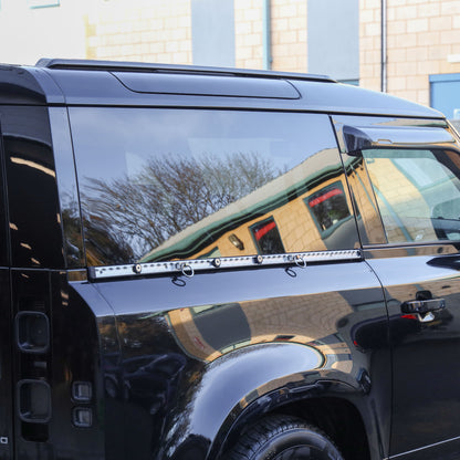 Silver Utility Side Rail for Land Rover Defender L663 90 - Right Kit