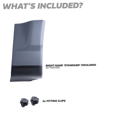 Lower Door Moulding in Primer - Front Right Small Section - for Land Rover Freelander 2