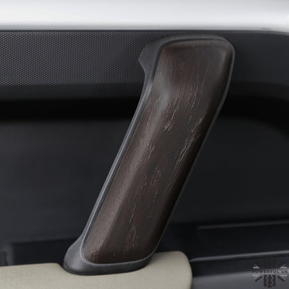 3pc Interior Door Pull Finishers (Genuine) in Dark Oak for Defender L663 110/130 - RHD