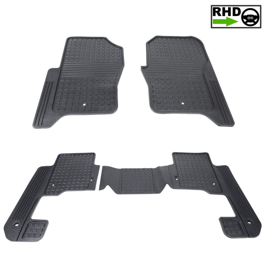 Rubber Floor Mat Set (Genuine) - RHD - for Land Rover Discovery 4