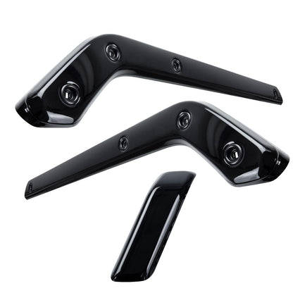 3pc Gloss Black Interior Trim Kit (Centre console & door pull) for Land Rover Defender 90 - RHD