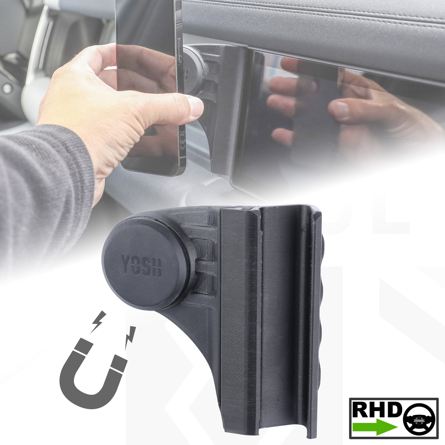 10" Infotainment Screen Phone Mount for Land Rover Defender L663 - RHD - Yosh Version