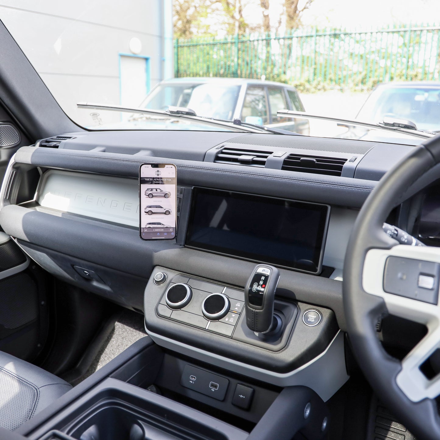 10" Infotainment Screen Phone Mount for Land Rover Defender L663 - RHD - Yosh Version