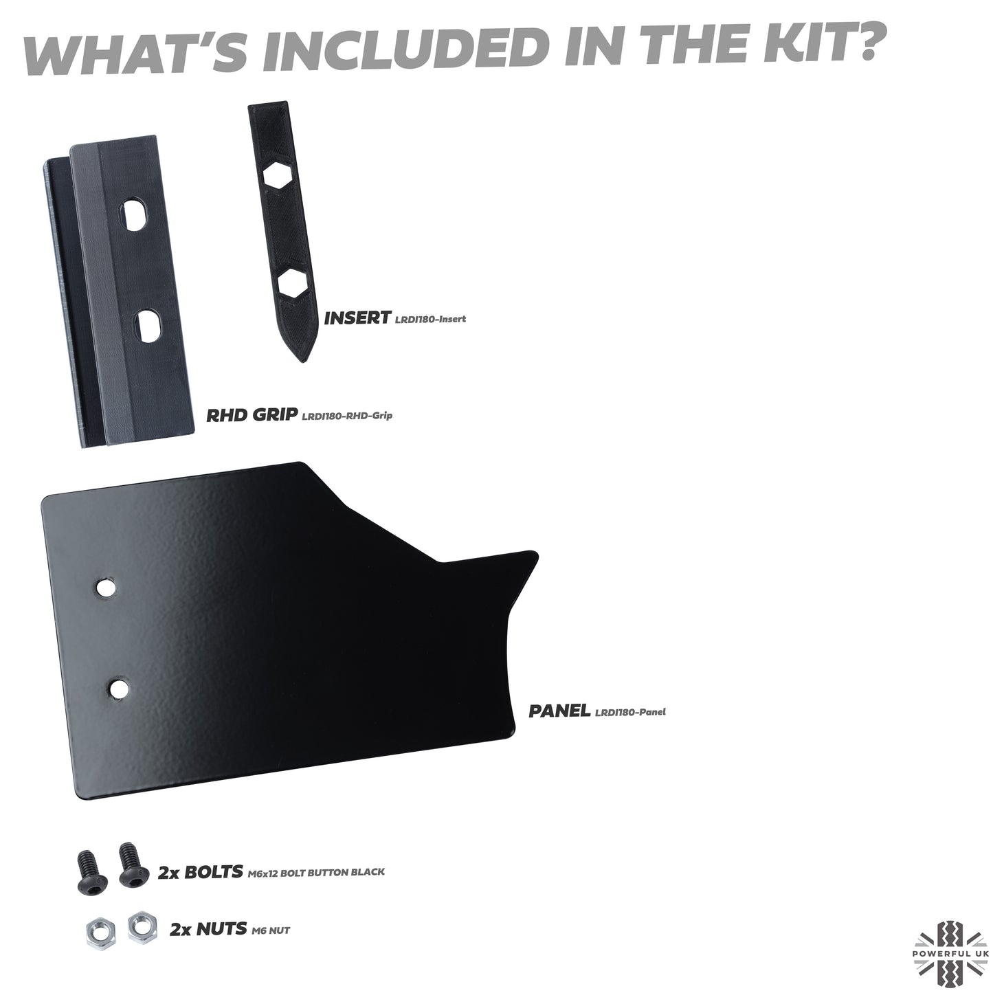 Auxiliary Panel Kit for Land Rover Defender L663 - Right Hand Drive