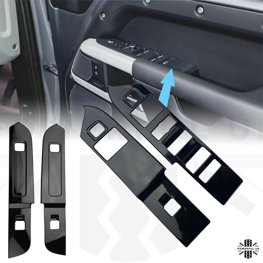 Window Switch Surround Trim - Gloss Black - for Land Rover Defender L663 RHD