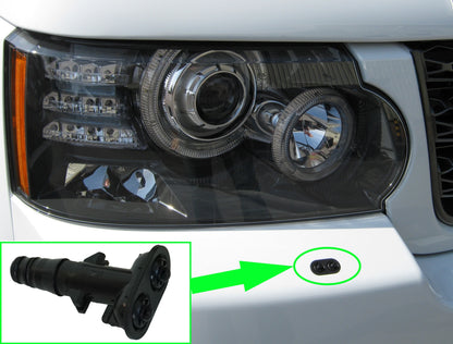 2x Headlight front Bumper twin Washer Jet nozzle for Range Rover L322 2010