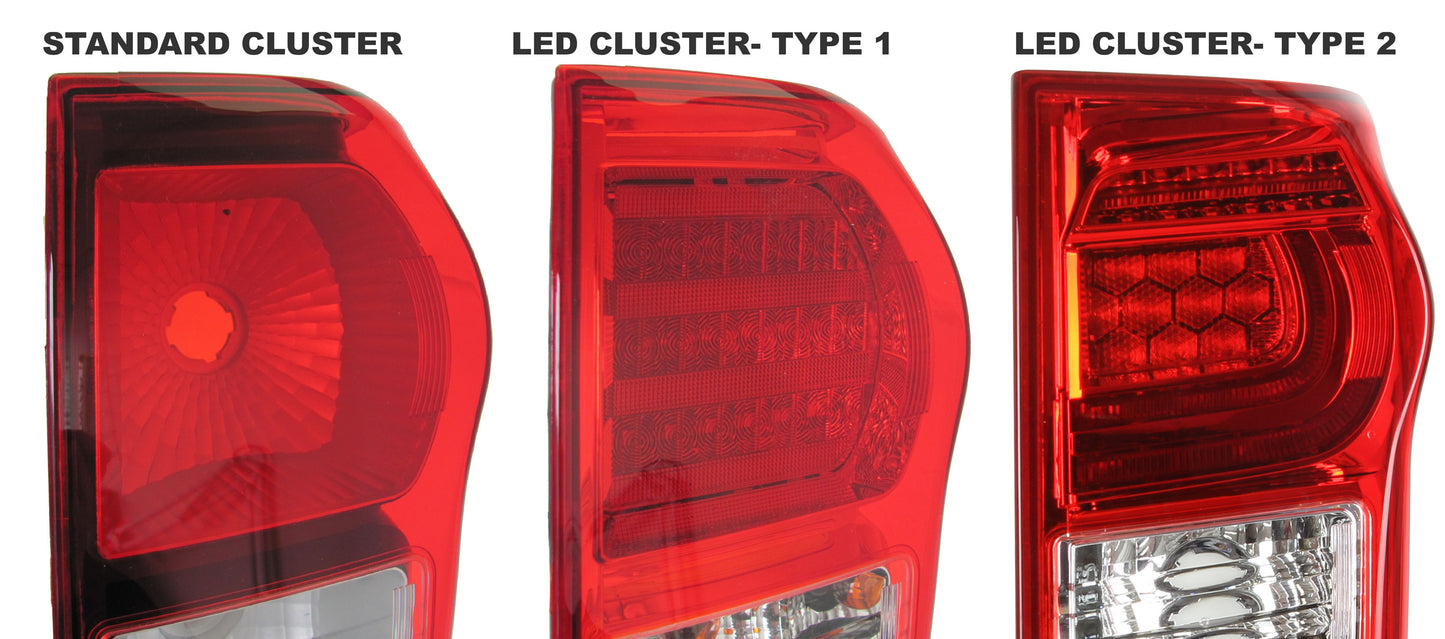 Isuzu Rodeo Dmax Pickup (2012-21) LED Rear Light Assembly + Loom - Type 2 - RH