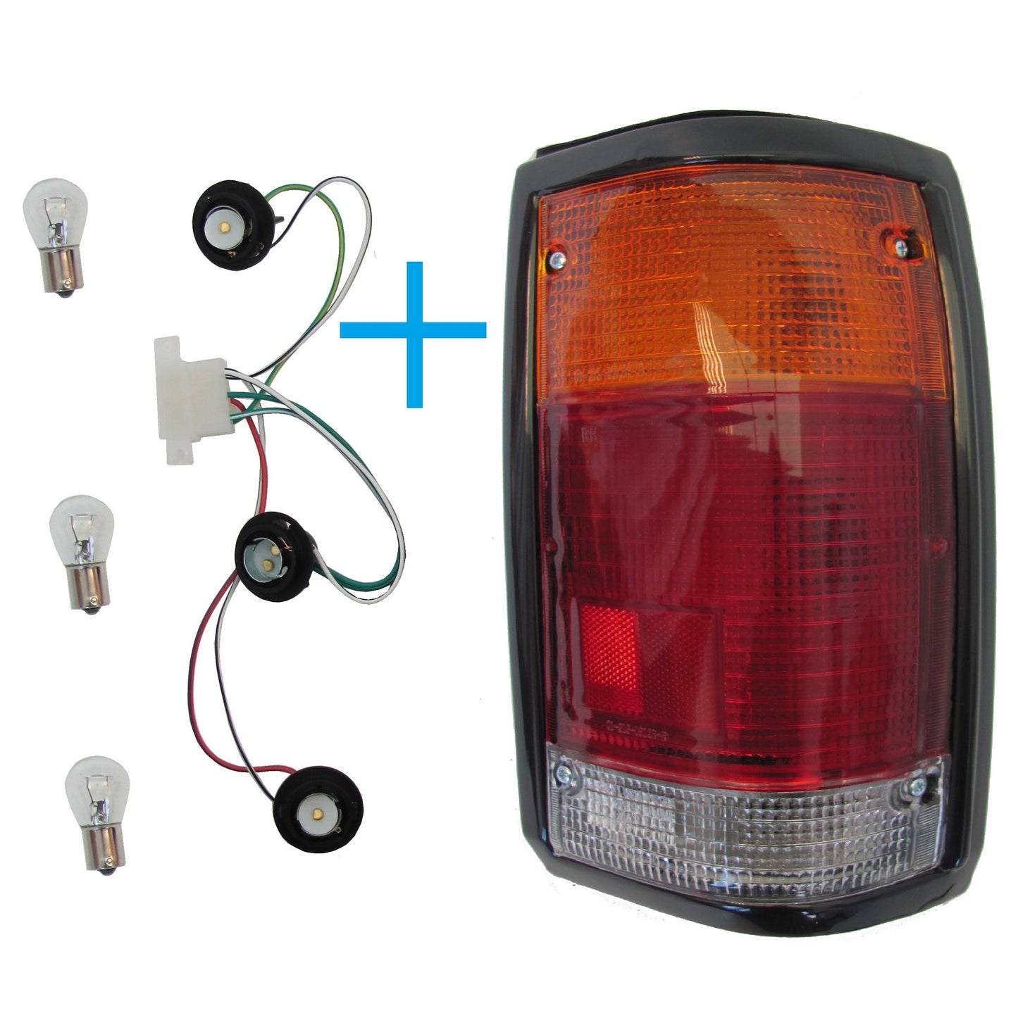 Mazda B2200 Rear Light Assembly - Black Surround - RH