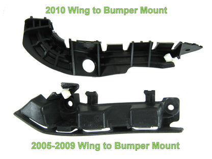 Front Bumper to Wing Mounting Brackets (LH & RH) for Range Rover Sport L320 2010 - Aftermarket