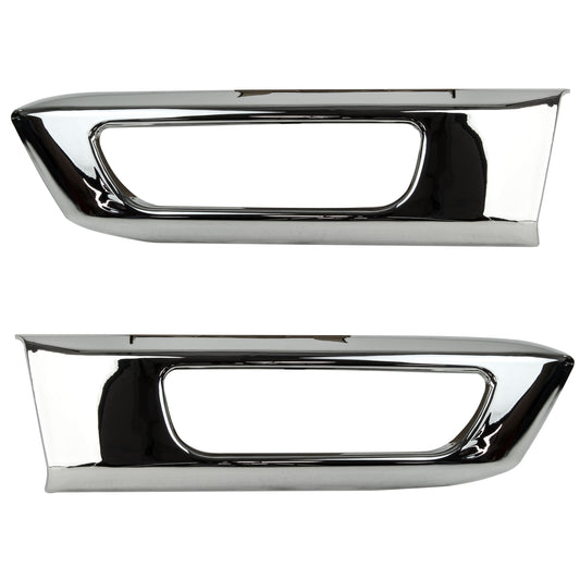 Chrome Black Fog Lamp Surrounds for Range Rover Sport L494 2014-17