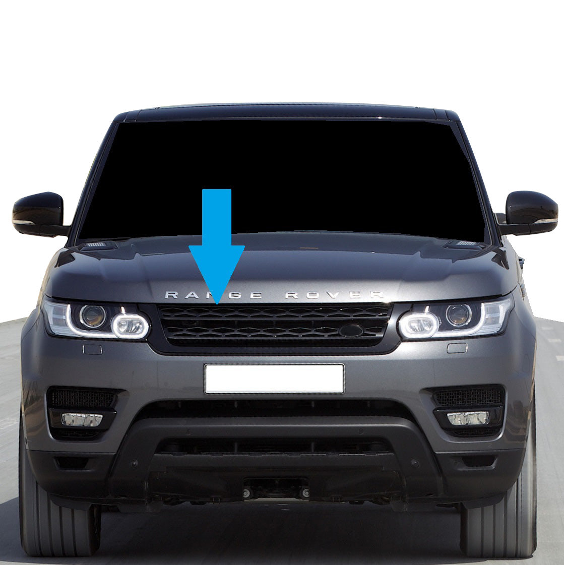 Front Grille for Range Rover Sport L494  - Aftermarket - Gloss Black
