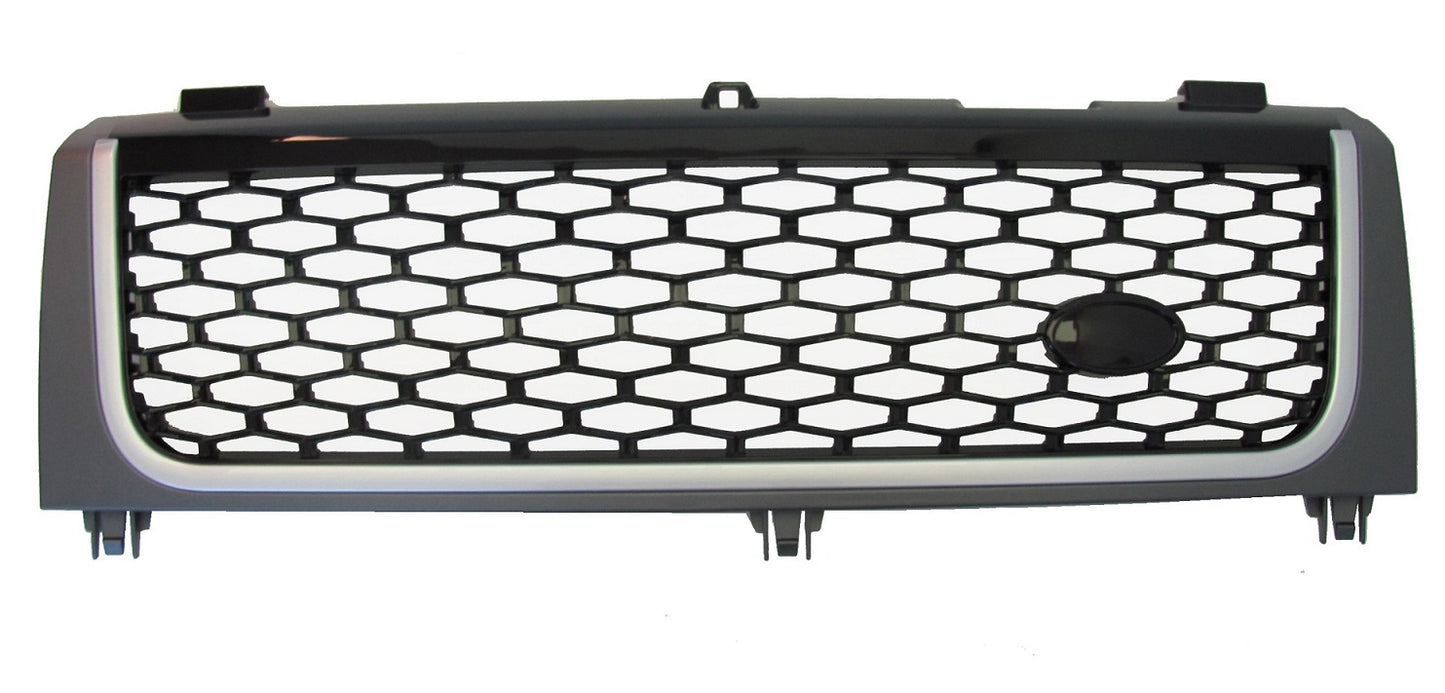 "Autobiography Style" Grille for Range Rover L322 2002-05 (with Square Headlights) - Grey Silver Black