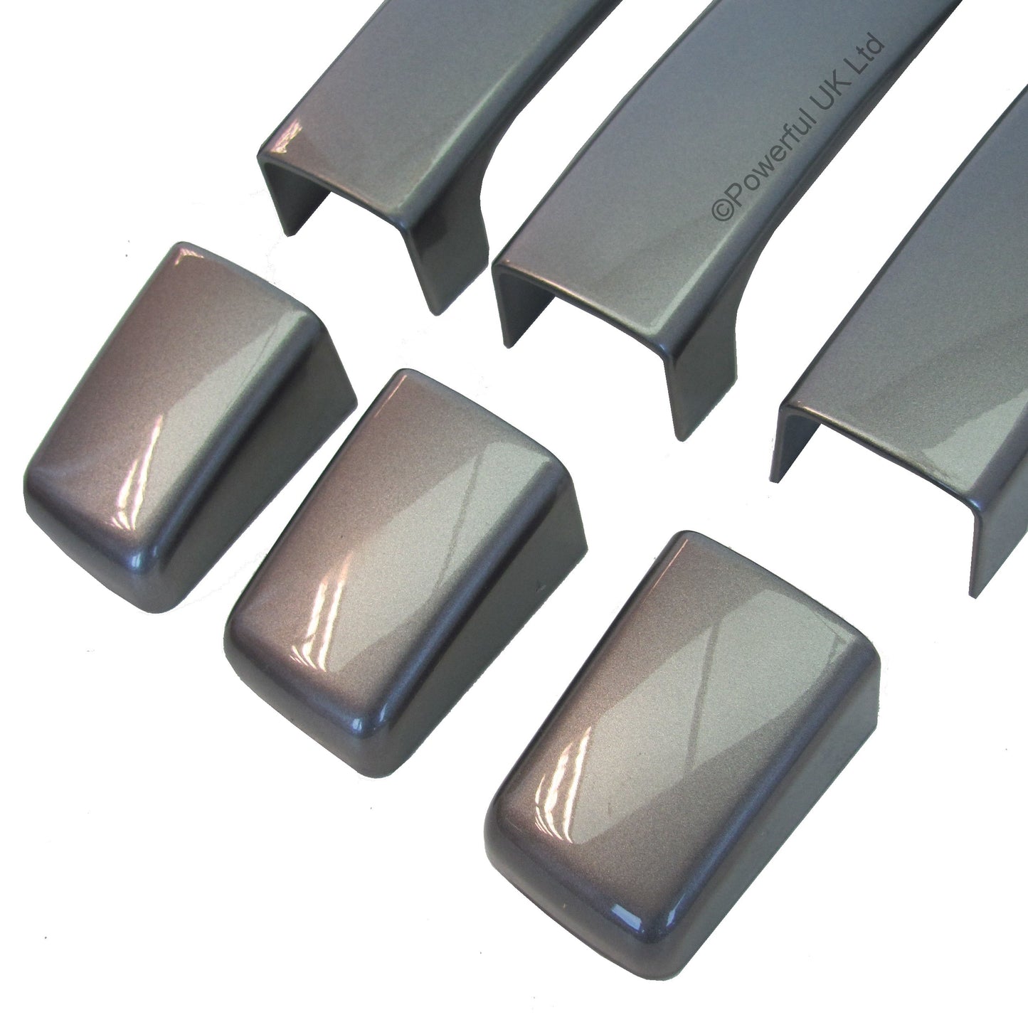 Door Handle Covers for Land Rover Discovery 3 fitted with 1 pc Handles  - Stornoway Grey