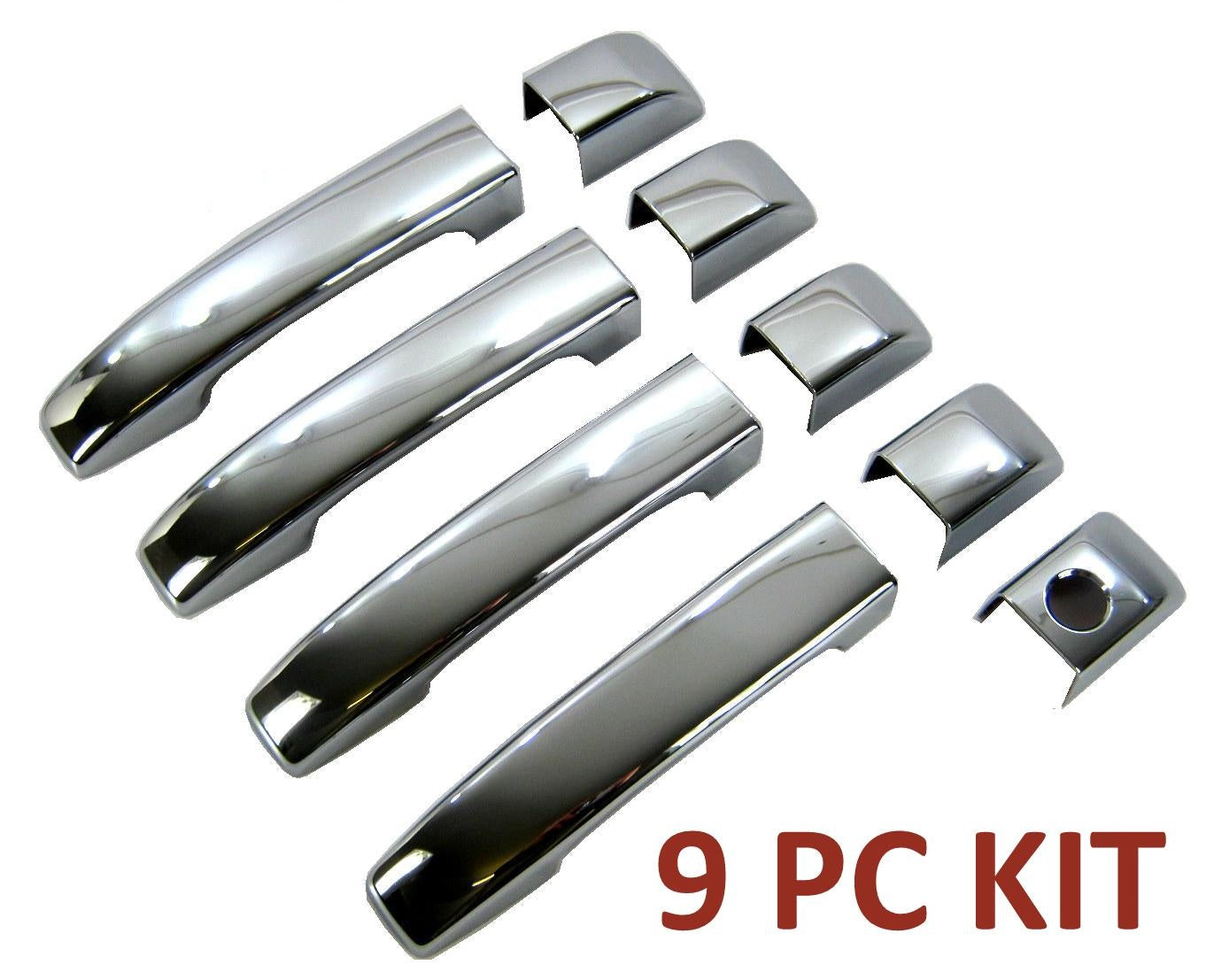 Door Handle Covers (9pc set) for Range Rover L322 -  Chrome
