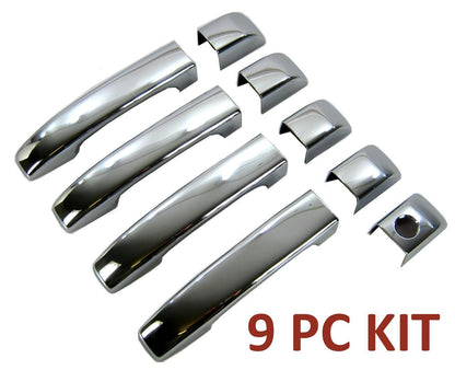 Door Handle Covers (9pc set) for Range Rover L322 -  Chrome