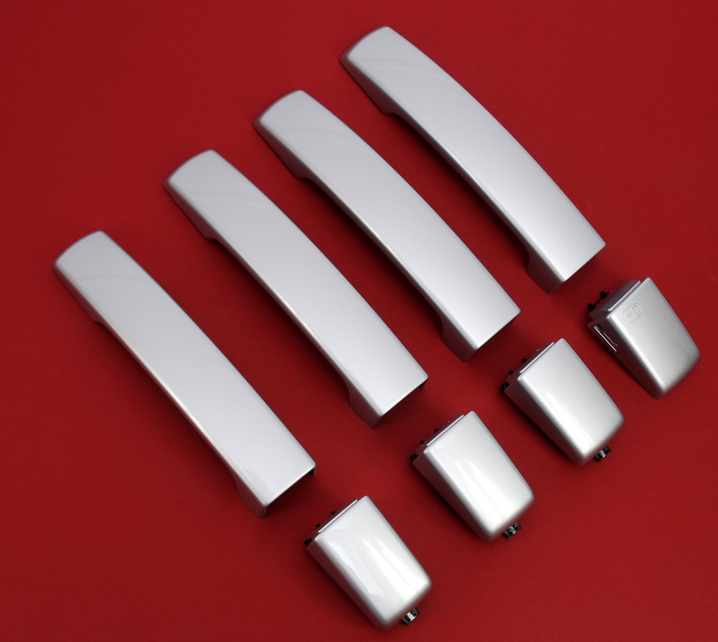 Door Handle "Skins" for Land Rover Discovery 3 fitted with 2 pc Handle - Zermatt Silver