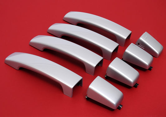 Door Handle "Skins" for Land Rover Discovery 3 fitted with 2 pc Handle - Zermatt Silver