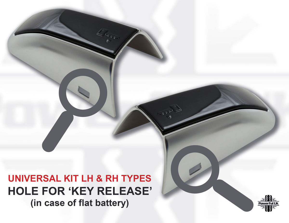 2pc "HSE Luxury Style" Door Handle Covers for Land Rover Discovery 5 - Black/Corris Grey