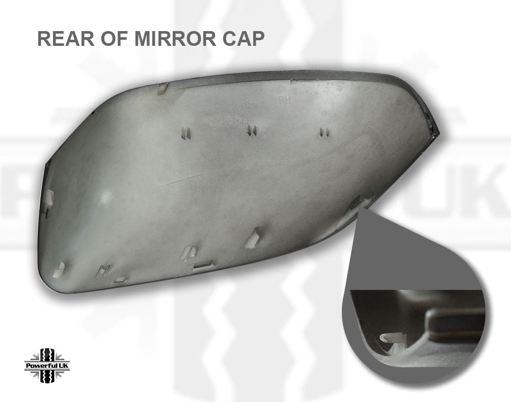 Replacement Top Mirror Caps for Land Rover Freelander 2 (2010 on mirrors) - Gloss Black